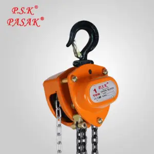 VC Type Manual Hand Lift 1 Ton Manual Chain Block Industrial Grade Structures Hand Operated Chain Hoist