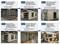 Maison modulaire de luxe de style européen personnalisée avec un design préfabriqué pour une vie flexible