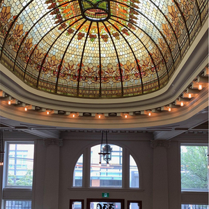 Vetrata di Tiffany con cupola in vetro colorato con cupola in vetro colorato fatto a mano con taglio a mano - Product Image 4