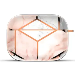 Étui pour écouteurs IMD Tpu marbre brillant avec logo imprimé personnalisé pour Apple Airpods 1/2 pro protecteur en silicone pour Airpods 3 housse