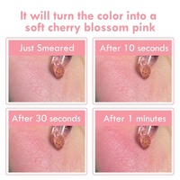 Baume à lèvres à fleur transparente rose changement de couleur maquillage hydratant rouge à lèvres rouge à lèvres magique teinté longue durée