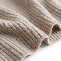 Cardigan en laine 100 % côtelé à col roulé pour femme, motif géométrique, manches longues, couleur unie, respirant, décontracté, collection automne, vente en gros sur mesure