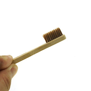 Sikat gigi pegangan kayu, paket keluarga, sikat gigi ukuran Mini 8cm, sikat hewan peliharaan untuk bepergian - Product Image 5