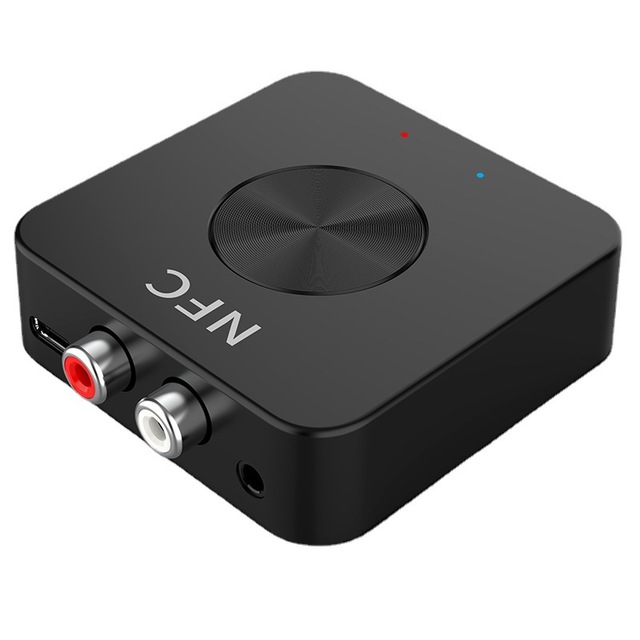 NFC BT 5.0 Audio Transmitter Receiver 2 in 1 Wireless Audio Adapter for TV Home Stereo RCA AUX 3.5mm HiFi Sound