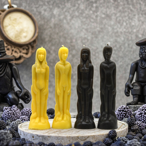 Bougie parfumée en cire de paraffine avec figurine masculine noire pour les bars Hoodoo, votive, Noël, Pâques, Ramadan, bougie catholique - Product Image 6
