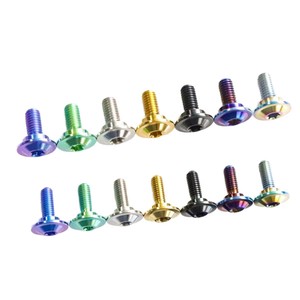 สกรูหัว Torx ไทเทเนียมอัลลอยด์ M8 x 25 มม. มาตรฐาน DIN ระดับ 10.9 และ 12.9 สำหรับยึดล้อรถจักรยานยนต์  ผิวเคลือบอะโนไดซ์ - Product Image 1