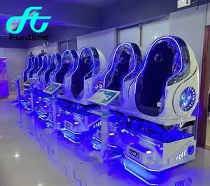 FunTime Arcade Games 2 Seat Egg 9D Amusement Ride 360 VR Cinema Motion Simulador <span class=keywords><strong>de</strong></span> realidad virtual Máquina <span class=keywords><strong>de</strong></span> <span class=keywords><strong>juego</strong></span> <span class=keywords><strong>de</strong></span> <span class=keywords><strong>disparos</strong></span> - Product Image 2