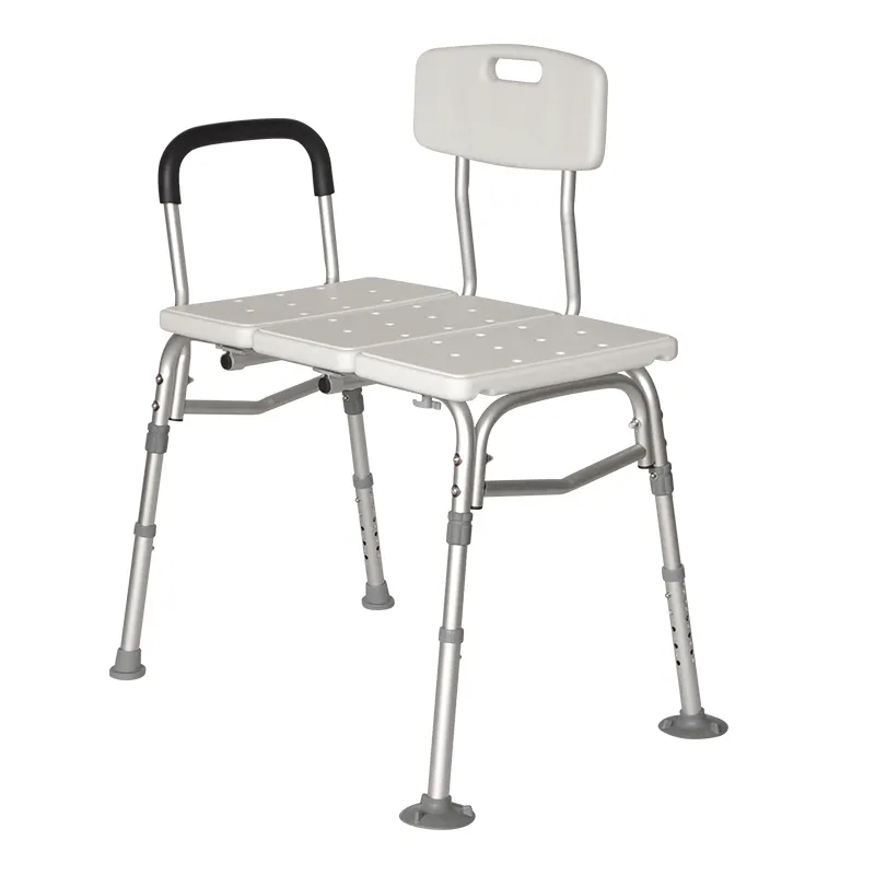 BQ504D-Banco de transferencia de pies antideslizantes para bañera, altura ajustable, para usar como silla de baño o asiento de Ducha