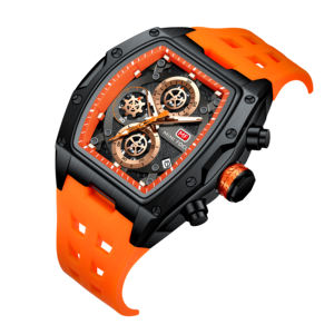 ミニフォーカスブランド0473Gメンズファッション時計relogio masculinos de luxoシリコンバンド男性高級時計 - Product Image 2