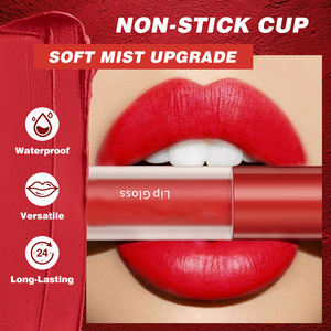 Brillo labial mate personalizado MLM Soft Mist, no pegajoso, cruelty-free, tono rosa carne - Product Image 3