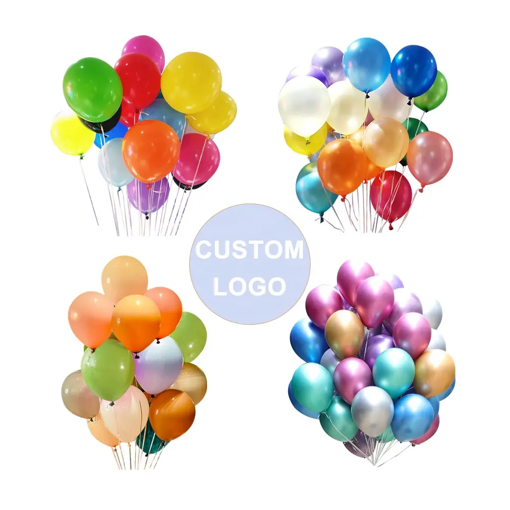 Оптовая продажа, различные виды и размеры, гелиевые латексные украшения для вечеринок, воздушные шары разных типов