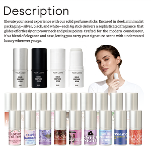 All'ingrosso Logo personalizzato pera mandarino bergamotto gelsomino vaniglia <span class=keywords><strong>ambra</strong></span> muschio profumo Parfum balsamo 6g portatile solido bastoncino profumo - Product Image 5