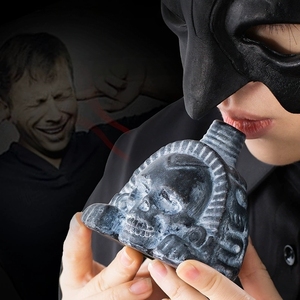 Sifflet de mort aztèque en argile fait main, crâne allongé, bruit de cri maya, cadeau d'Halloween, jouet fantaisie, vente en gros - Product Image 2