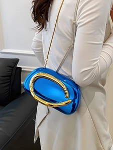 Borsa a <span class=keywords><strong>Tracolla</strong></span> Mini Alla Moda in Acrilico con Catena Metallica per Feste ed Eventi Serali - Product Image 5