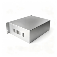 Boîtier de rangement réseau en aluminium extrudé, anti-corrosion, sur mesure, type installation, indice de protection IP54, revêtement en poudre, électrique 1U