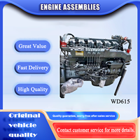 Ensemble moteur neuf 371 ch 375 ch modèle WD10 WD615 pour camion benne Sinotruk HOWO