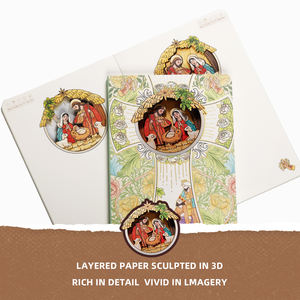 Cuaderno de Escultura de Papel <span class=keywords><strong>3D</strong></span> Más Vendido, Cosido con Hilo, Tapa Dura, Cubierta de PVC, Impresión UV, Artículos de Regalo Novedosos, Festival, Hogar, Oficina - Product Image 2