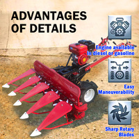 Moissonneuse-batteuse multifonctionnelle portable, facile à utiliser, pour la récolte du blé et du riz en ferme