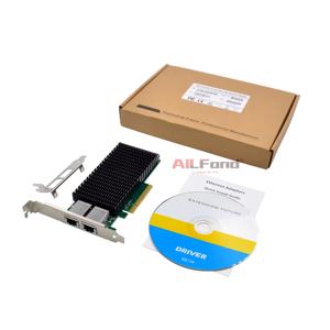Carte réseau serveur double RJ45 10G PCIe X8 X540 Adaptateur NIC convergé pour serveurs IA Utilisation interne 10GbE - Product Image 6