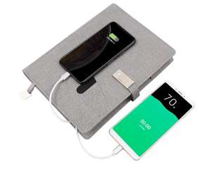 Elegante y Sencillo Cuaderno Compacto Inteligente con Tapa Dura Magnética de Cuero, Banco de Energía de 8000 mAh con Memoria USB de 8 GB para Oficina, Regalo de Aniversario - Product Image 2