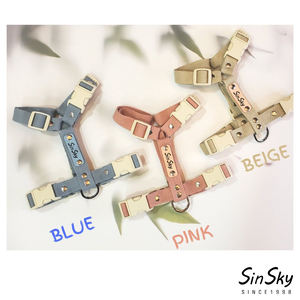 SinSkyカスタムY形状犬ハーネスとリーシュセット屋外トレーニングソフト調整可能麻ペットチェストデザイナー高級犬ハーネス - Product Image 3