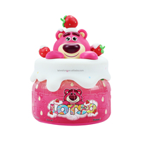 Personnalisé Anime 3D PVC Poupée Mignon Ours Cadeau de Noël Jouet Unisexe PVC Boîte Aveugle En Plastique Mystère Figure Fraise Ours Dessin Animé