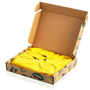 Special hard color aircraft box rectangular whiteboard paper corrugated packaging express clothing packaging box carton custom