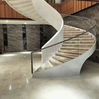 Lampe murale LED moderne de luxe pour escalier en spirale intérieur blanc, durable, pour appartement, avec rampe courbée