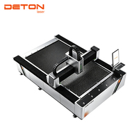 Machine de découpe laser à fibre DETON 3015 3000W pour métal, acier, acier inoxydable, aluminium, cuivre, laiton - Type portique CNC à refroidissement par eau