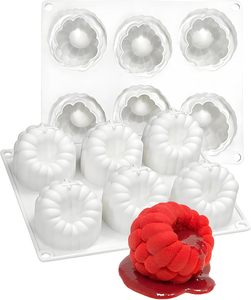 <span class=keywords><strong>Moule</strong></span> en silicone à 6 cavités pour gâteau mousse framboise, grand <span class=keywords><strong>moule</strong></span> en silicone cannelé pour chocolat framboise - Product Image 1
