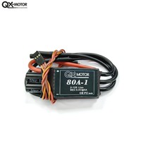 QX-MOTOR 80A ESC 2-12S Lipo BEC 5.5V5A 80A-1 80mm EDF RC 멀티로터 비행기 FPV 레이싱 드론 부품용 32비트 ARM 프로세서