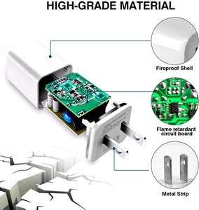 Chargeur mural Eu Us à deux ports USB <span class=keywords><strong>Bloc</strong></span> chargeur 2.1a Adaptateur secteur pour <span class=keywords><strong>Iphone</strong></span> 7 8X11 - Product Image 4
