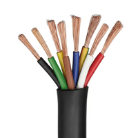 Câble en cuivre flexible industriel 2,5 mm-10 mm 10AWG-18AWG H07RN-F/H05RN-F RVV Câble pour haut-parleur et interphone IP65 300V-1000V
