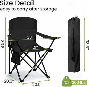 Outdoor Furniture Portable Folding Backpack Beach <b>Camping</b> Picnic Chair Oxford Armchair - Product Image 3