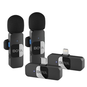 Microphone cravate cardioïde sans fil BY-10 pour <span class=keywords><strong>iPhone</strong></span> 15/16/Samsung/TECNO/REDMI Appareils Type-C - Enregistrement vidéo Streaming - Product Image 1
