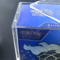 Boîte de présentation en acrylique pour Elite Trainer Box avec couvercle magnétique robuste, boîte de protection ETB pour Pokémon TCG