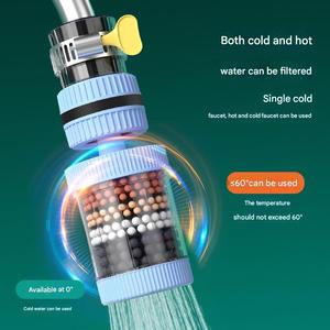 Filtre Universel à Six Couches Amovible et Lavable pour Robinet de Cuisine, Douche Anti-Éclaboussures et Économiseur d'<span class=keywords><strong>Eau</strong></span> - Product Image 2