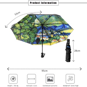 ร่มพับ 3 ตอน โครงเหล็ก พิมพ์โลโก้ตามสั่ง สำหรับขายส่ง ของขวัญบริษัท ร่มโฆษณา - Product Image 3