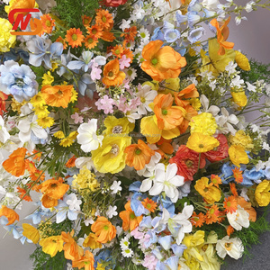 Arco Floral de Seda Artificial Amarillo para Decoración de Bodas, Cumpleaños y Fiestas, Estilo Romántico - Product Image 3