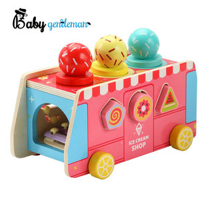 Juego de coches de tienda de <span class=keywords><strong>helados</strong></span> de madera multifuncional Z12659D - Product Image 1