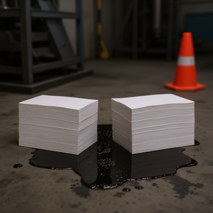TTAKE White Oil-only Absorbent <b>Sheets</b> 12x12 Inches Made in Italy for Spill Control Industrial Use - Product Image 3
