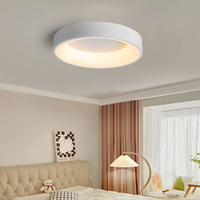 Lustre moderne en plastique à LED avec variateur d'intensité, éclairage intérieur pour salon