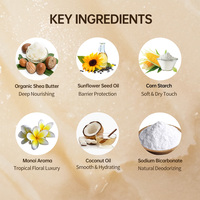 Baume Eau de Toilette Naturelle Parfum Monoi |   Coconut Tiar Frais Solide |   Personnalisation de Marque Privée OEM/ODM Unisexe Longue Durée