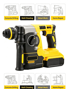 <span class=keywords><strong>Martillo</strong></span> Perforador Eléctrico de Litio de Alta Potencia, Sin Escobillas, de Doble Propósito, Multifuncional para el Hogar - Product Image 6