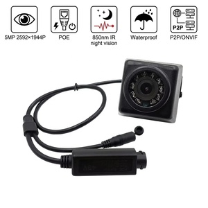 Cámara de Seguridad Exterior Mini Tipo POE IP IR <span class=keywords><strong>Nest</strong></span> <span class=keywords><strong>Cam</strong></span>, Full HD 5MP, Impermeable IP66, Visión Nocturna 850nm, RTSP - Product Image 1