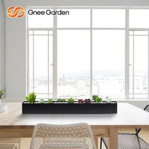 Pot de fleurs surélevé en acier galvanisé carré Gnee GN-PR-610 pour usage domestique en intérieur, style américain - Product Image 1