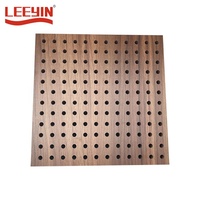 Panneau acoustique perforé en MDF, panneau acoustique perforé en bois, panneau d'absorption acoustique en bois perforé
