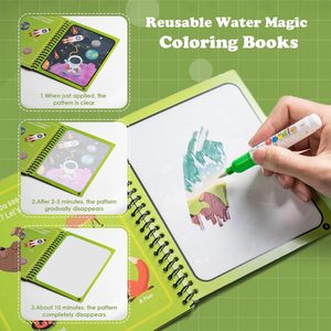 หนังสือระบายสีมหัศจรรย์สำหรับเด็กเล็ก หลายแบบ หลายสไตล์ ทำจากวัสดุรักษ์โลก ขายส่ง - Product Image 4