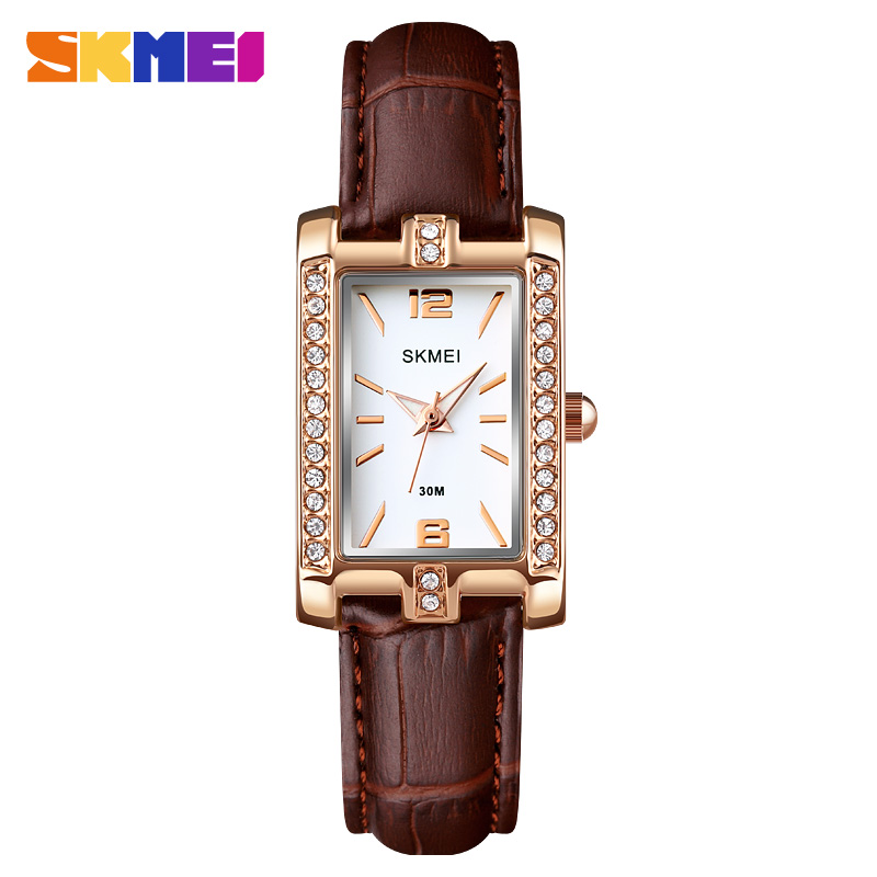 brown leather strap
