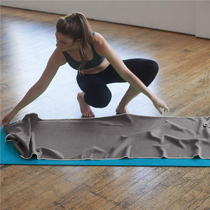 colorido ligero <span class=keywords><strong>Super</strong></span> suave absorbente de sudor de secado rápido antideslizante de gamuza de microfibra Yoga Mat toalla - Product Image 4